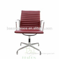 modern mid back executive leather ribbed office charles emes style conference chair